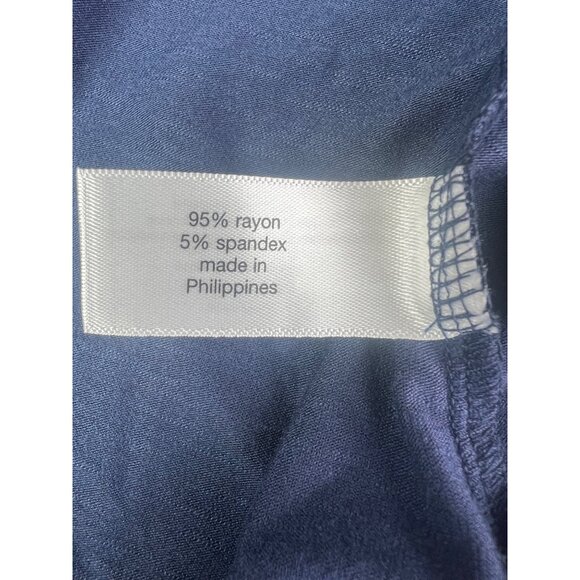 Lane Bryant Short Sleeve Babydoll Fit & Flare Mood Indigo Plus Size 30/32 - Picture 3 of 14